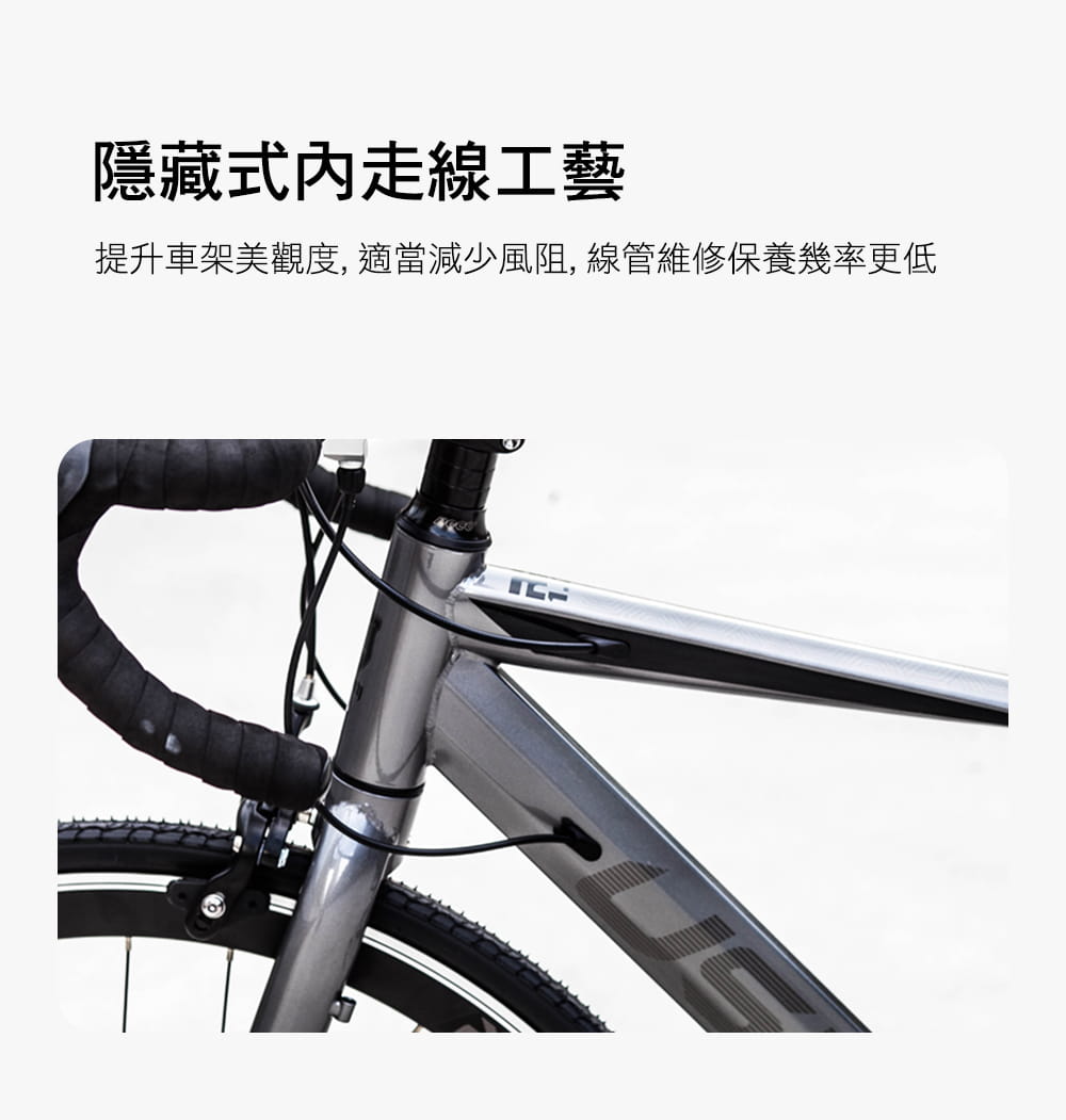 SPORTONE U9 SP 700C彎把21速公路車搭載安全副煞把設計 男女學生公路跑車首選 5