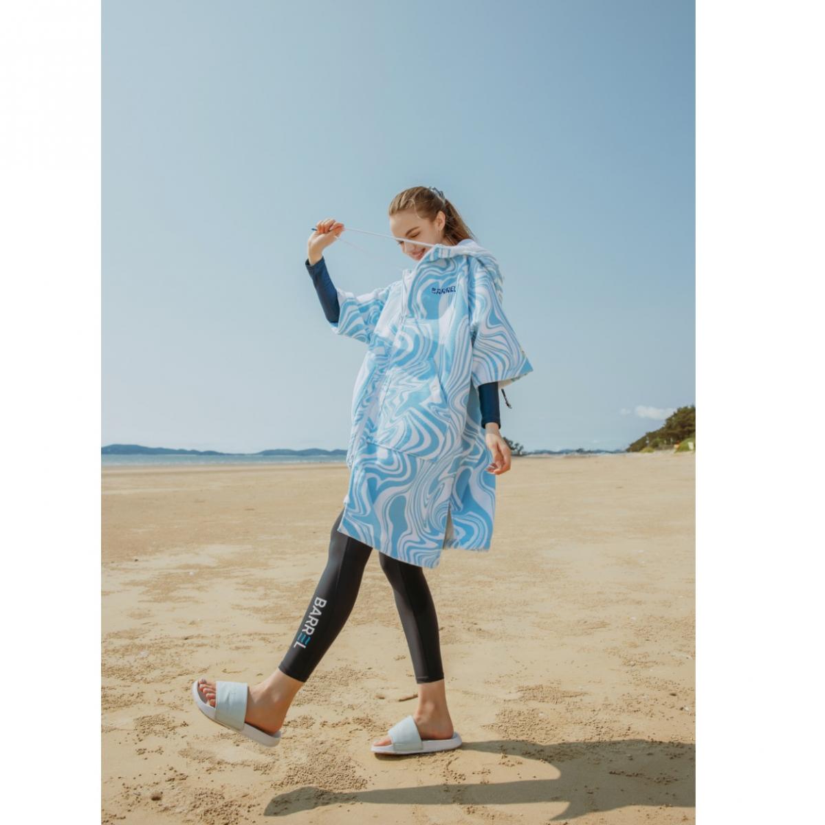 【BARREL】海洋系列毛巾衣 #MARBLE BLUE 1