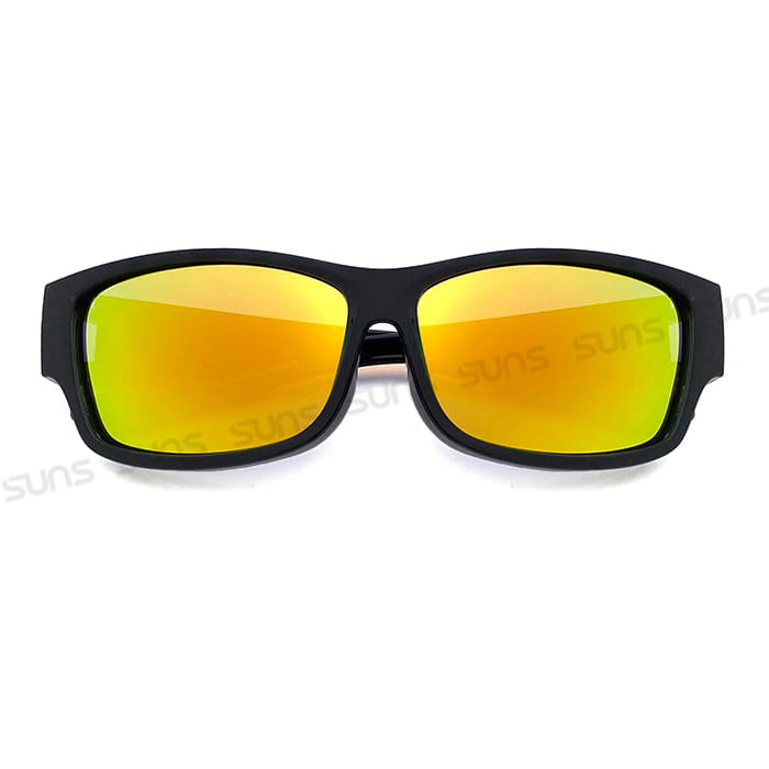 【suns】時尚桔水銀偏光太陽眼鏡  抗UV400 (可套鏡) 4