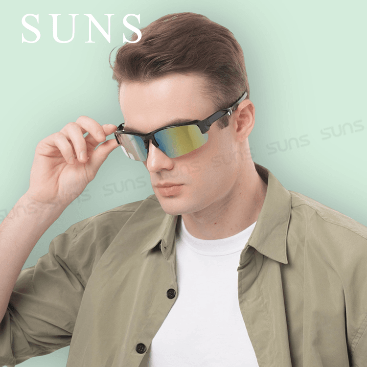 【suns】MIT運動墨鏡 流線柱面運動款 抗UV【S002】 2