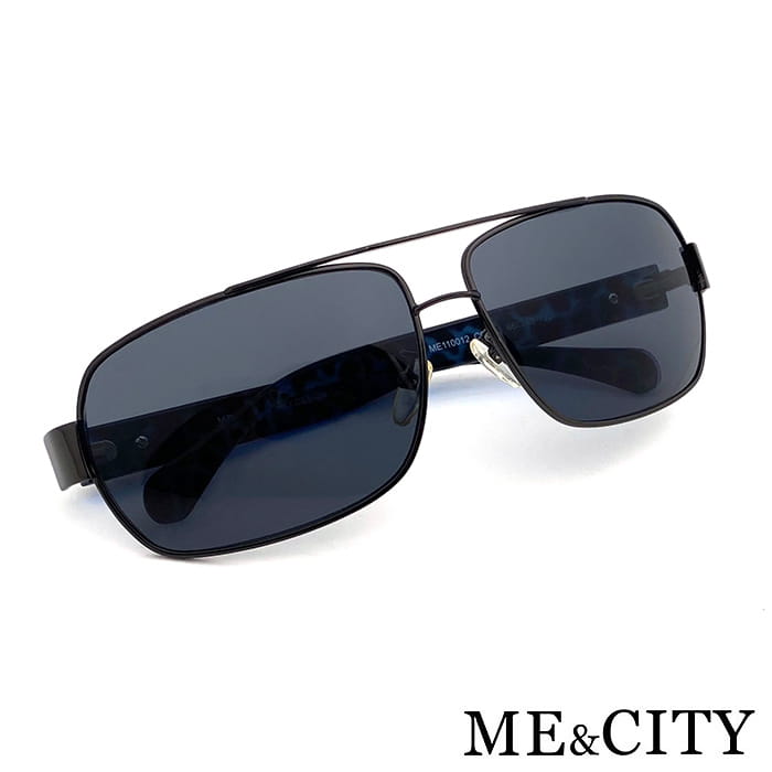 【ME&CITY】 時尚飛行員方框太陽眼鏡 抗UV (ME 110012 C680) 7