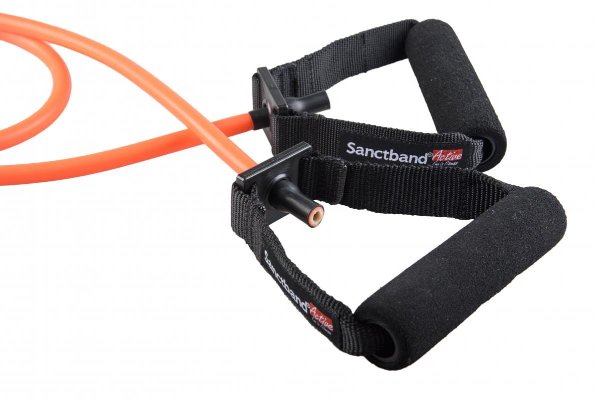 【Sanctband】雙握把拉力繩-亮橘(超輕型) 0