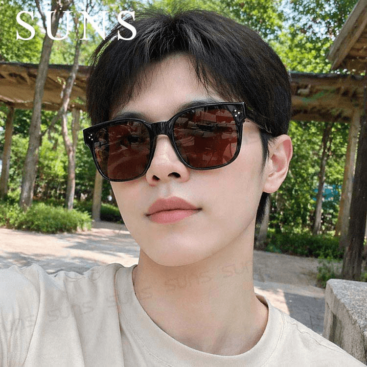 【suns】韓版經典三顆米釘折疊墨鏡/折疊套鏡 大框套鏡 抗UV400+抗藍光 15