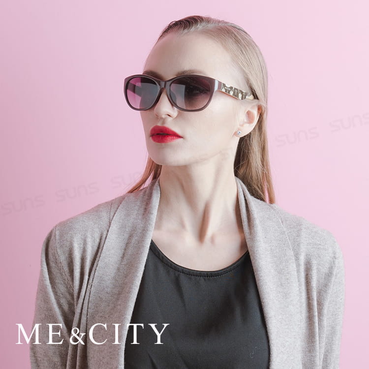 【ME&CITY】 時尚義式多彩紋樣太陽眼鏡 抗UV (ME 120005 L400) 2