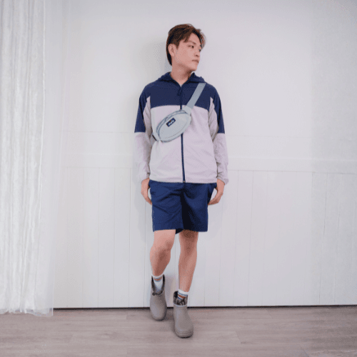 DI JAN 短筒野迷灰 登山雨鞋 7