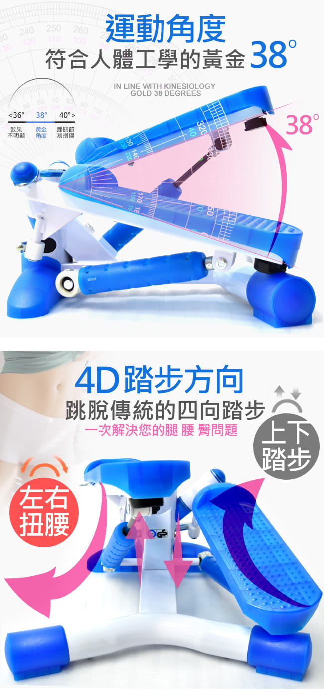 【SAN SPORTS】台灣製造  扭腰搖擺踏步機 5