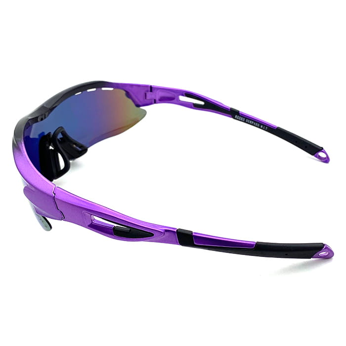 【suns】偏光運動太陽眼鏡 REVO電鍍 防霧排熱孔 (黑紫框/REVO紅) 8