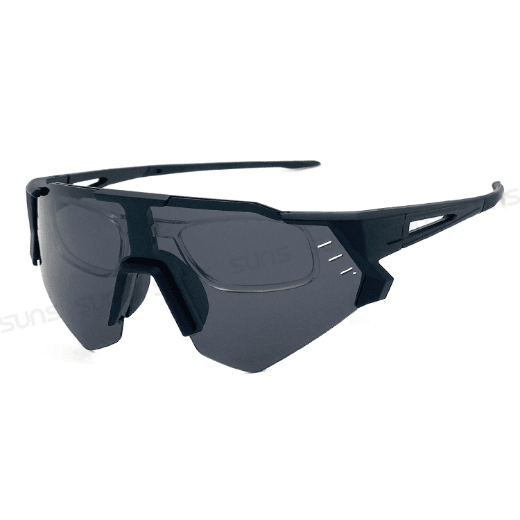 【suns】運動偏光太陽眼鏡 含內視鏡 黑灰色 Polarized墨鏡 抗UV400 S930 11