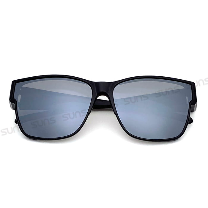 【suns】時尚方框水銀鏡面偏光太陽眼鏡 抗UV400 (可套鏡) 5