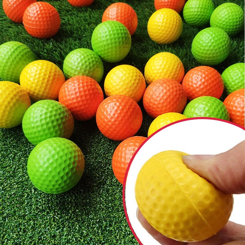 高爾夫室內PU練習球 (單顆入) 軟球 訓練球 室內揮桿練習 (顏色隨機)【GF08003-1】 0