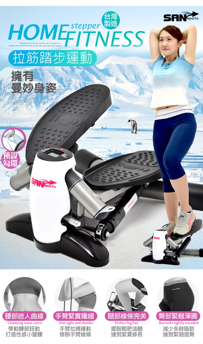 【SAN SPORTS】台灣製造 企鵝踏步機 2
