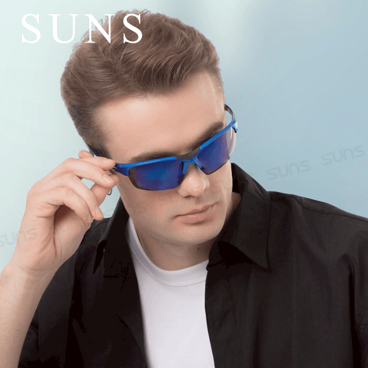 【suns】MIT戶外運動偏光墨鏡 包覆式流線型絢彩水銀 抗UV400【82550】 2