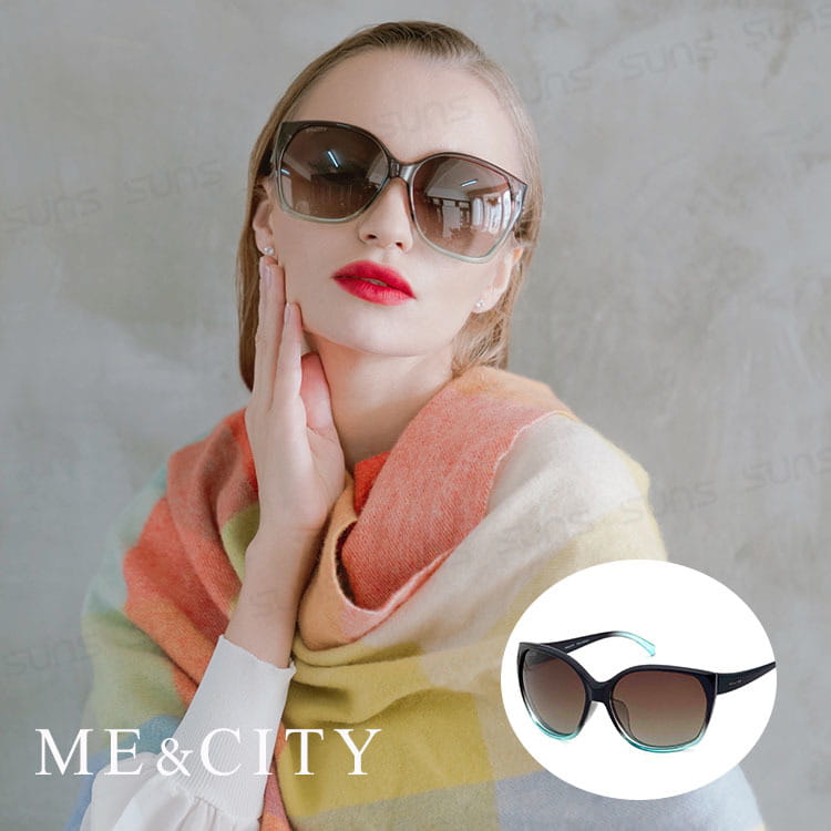 【ME&CITY】摩登時尚偏光漸層款太陽眼鏡 抗UV(ME 120023 F102) 0