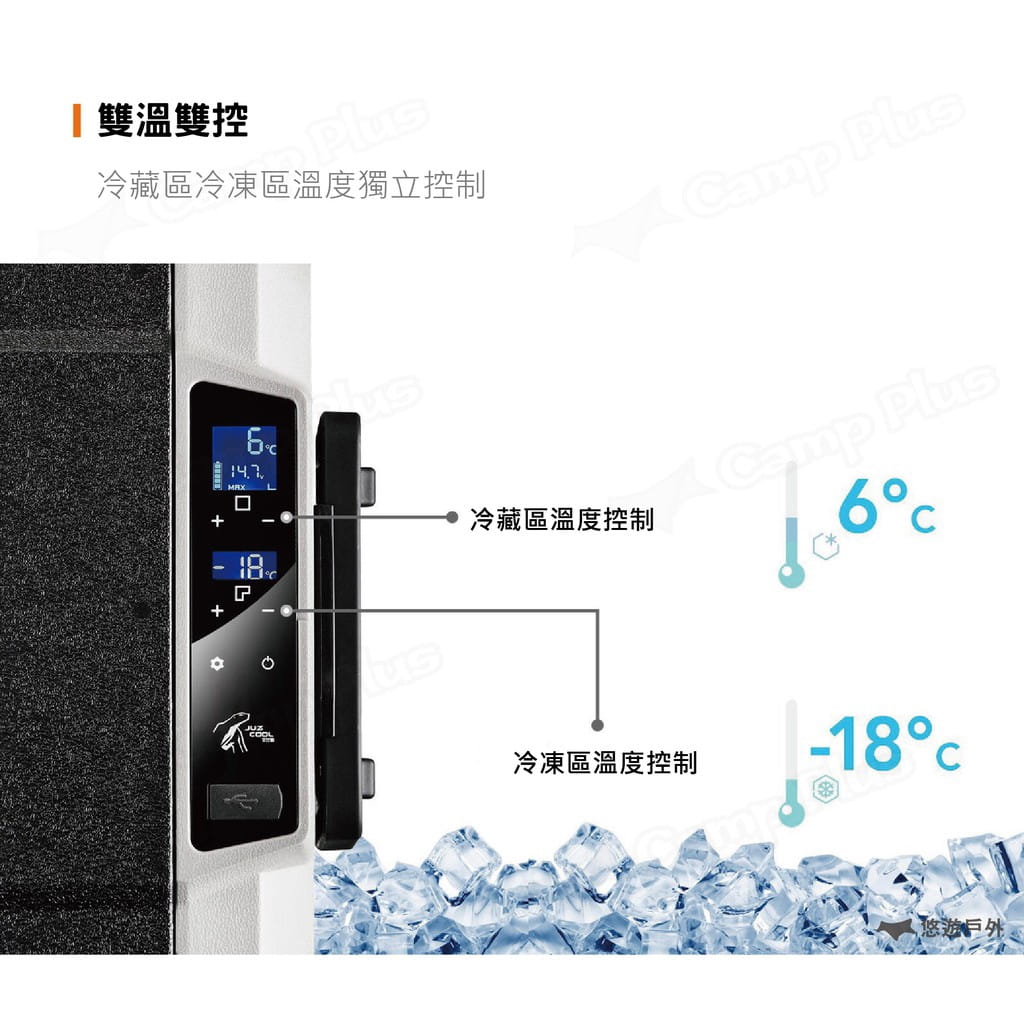 【艾比酷】雙槽雙溫控車用冰箱LG-D50 (悠遊戶外) 8