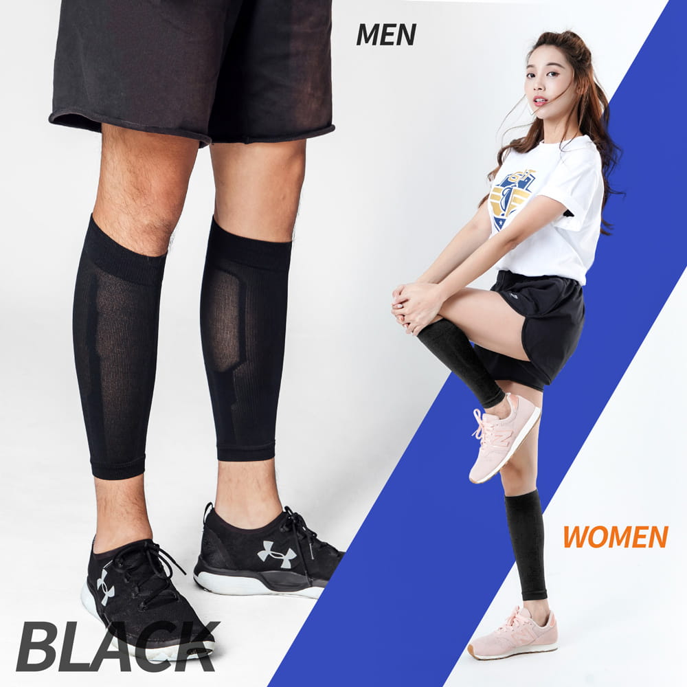 【GIAT】台灣製機能運動壓縮小腿套(男女適用)-多款可選 12
