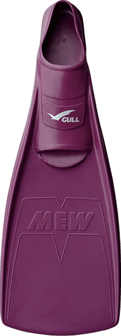 【Gull】 Made in Japan 全新套腳式蛙鞋 mew  M 酒紅 0