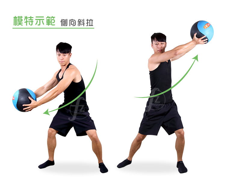 【ABSport】橡膠重力球（6KG－黑款）／健身球／重量球／藥球／實心球／平衡訓練球 6