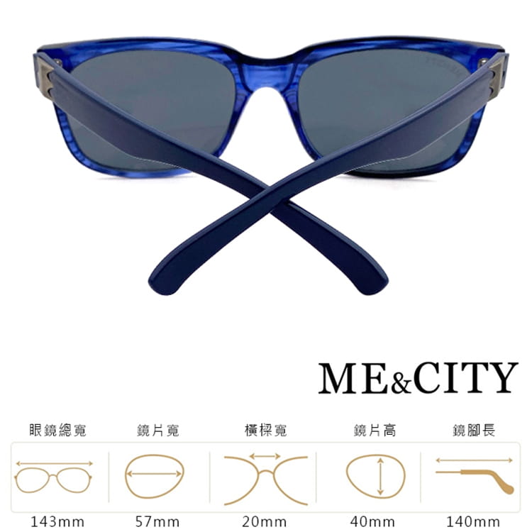 【ME&CITY】 時尚性格太陽眼鏡 抗UV (ME 110021 C501) 13
