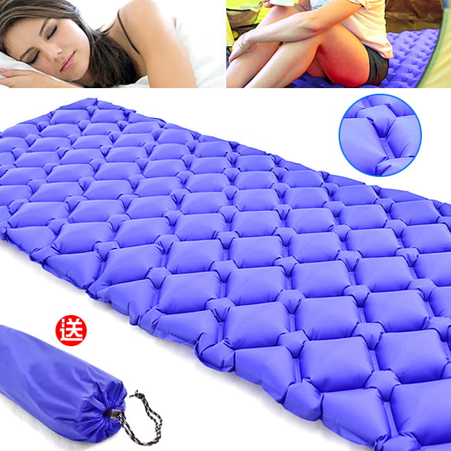 超輕量蛋巢式充氣墊(送收納袋)  蛋槽帳篷充氣睡墊 0