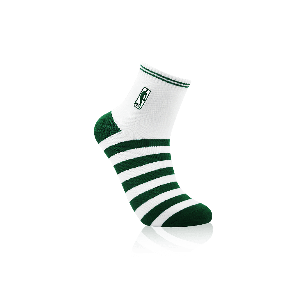 【NBA】繽紛基本刺繡平板短襪 2