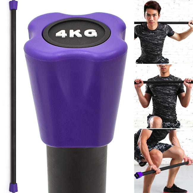 BODY BAR有氧健身4KG體操棒 (長桿120CM跳操平衡棒/重量棒形體棒韻律棒4公斤) 0