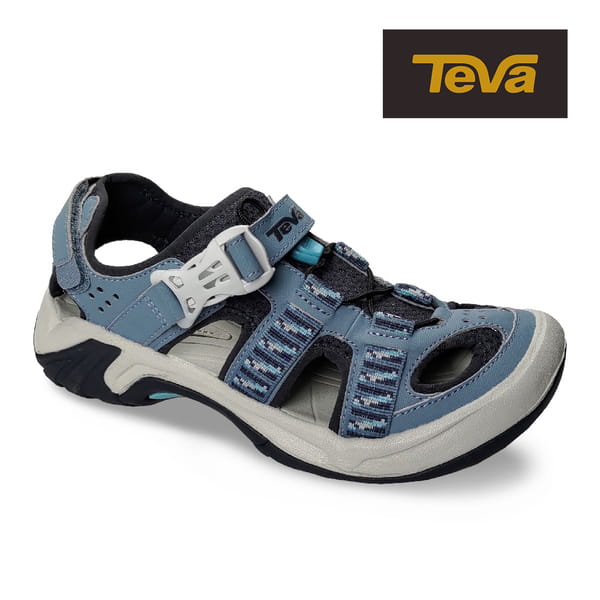 (登山屋)TEVA女 Omnium W 護趾水陸機能涼鞋(階梯藍-TV6154SBMR) 0