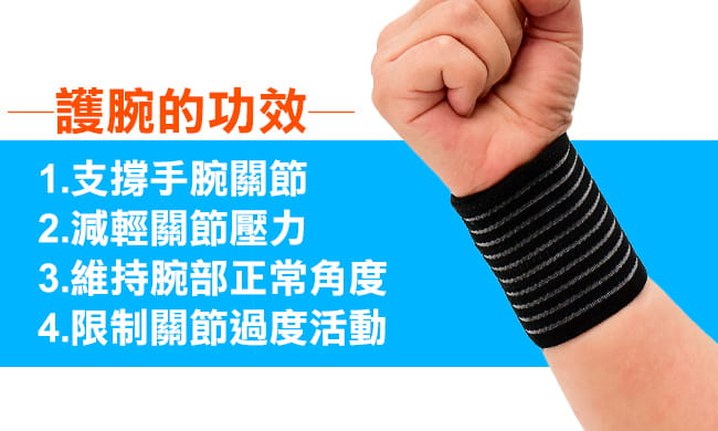 纏繞式加壓調整護腕帶   (可調式綁帶繃帶束帶保護手腕) 2