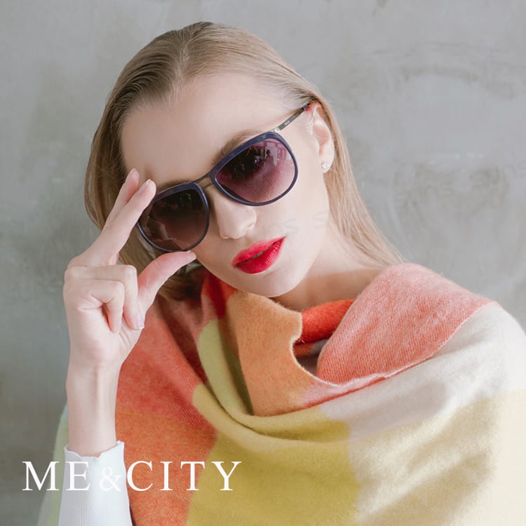 【ME&CITY】 復古時空雙梁太陽眼鏡 抗UV400 (ME 120025 L000) 2