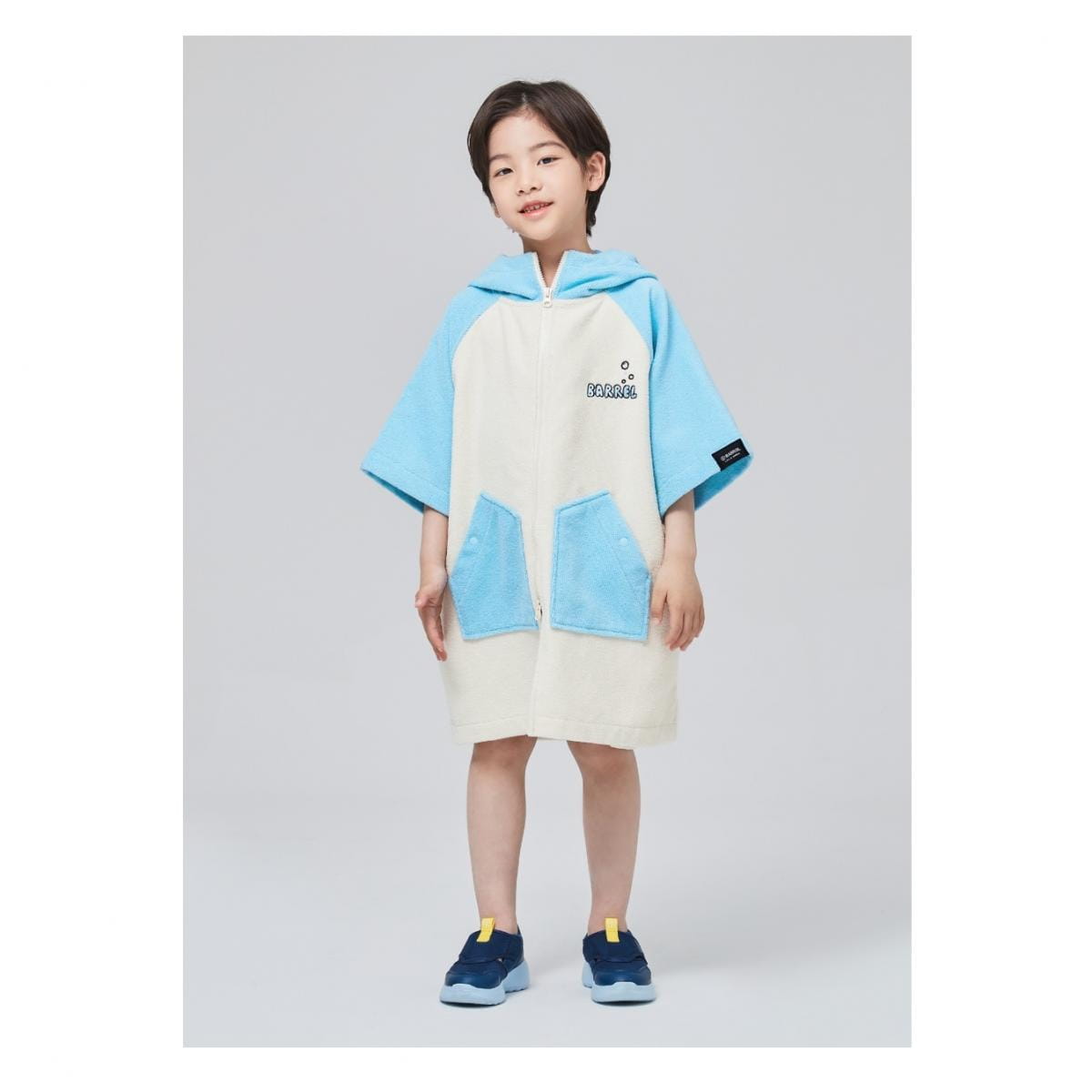 【BARREL】 兒童素色毛巾衣 #SKYBLUE 0