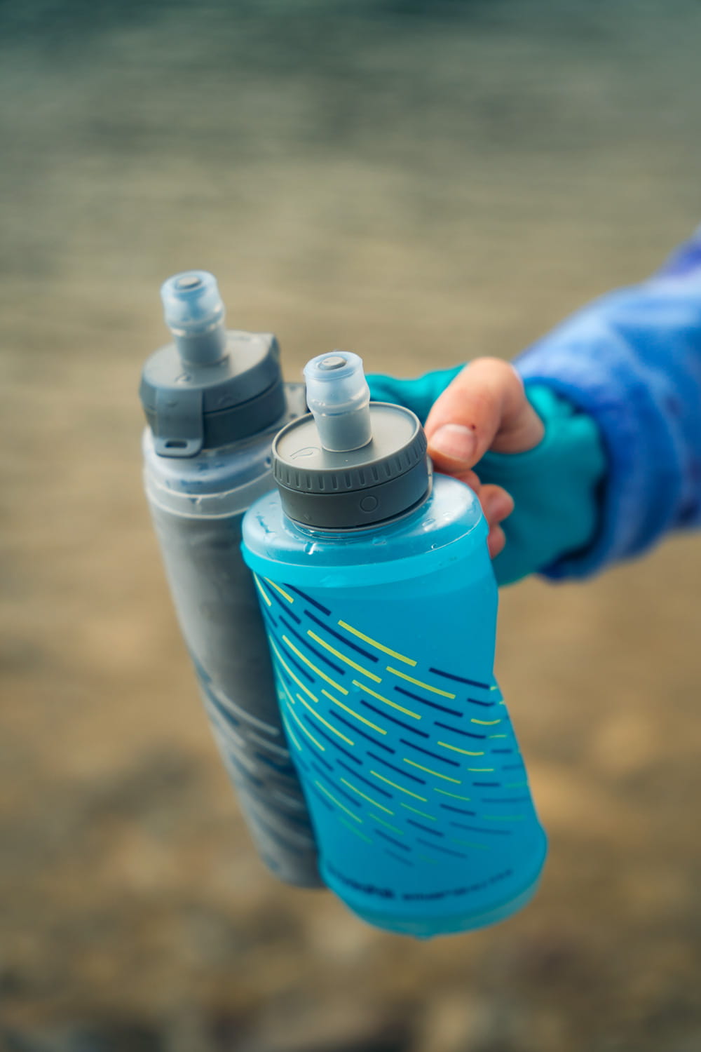 【HydraPak】SKYFLASK 500ML  越野可調式手帶軟水瓶 500ML 8