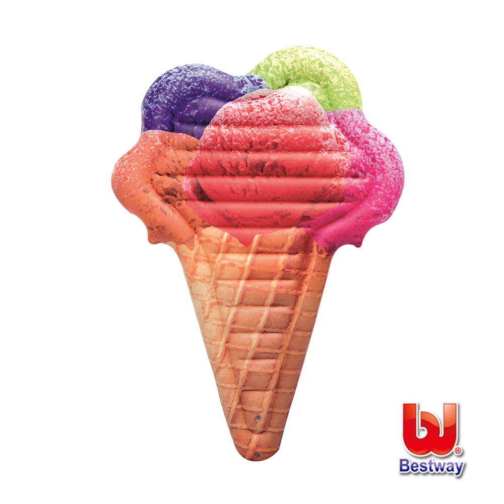 【Bestway】繽紛甜筒冰淇淋充氣浮排 0