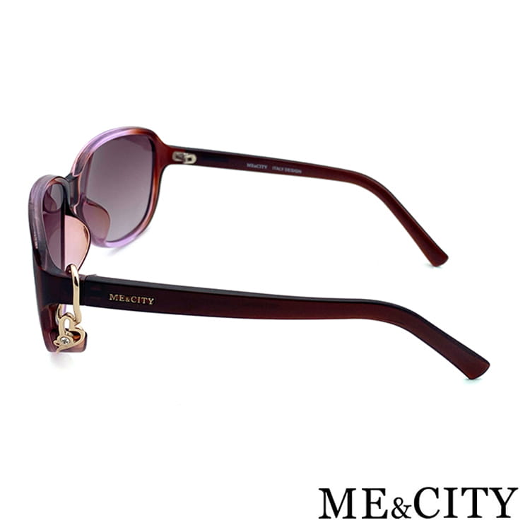【ME&CITY】 甜美心型鑲鑽太陽眼鏡 抗UV (ME 120064 J123) 10