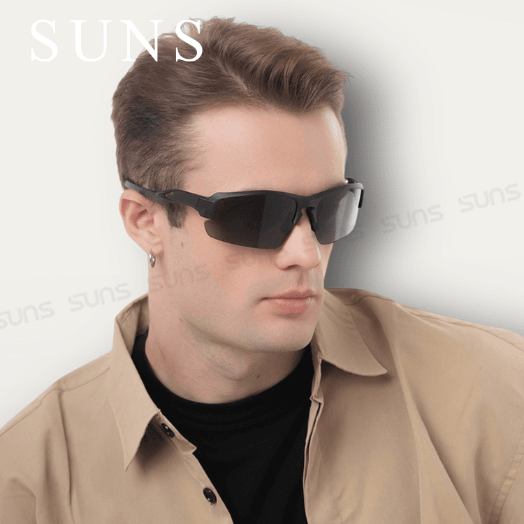 【suns】MIT運動墨鏡 流線柱面運動款 抗UV【S002】 6