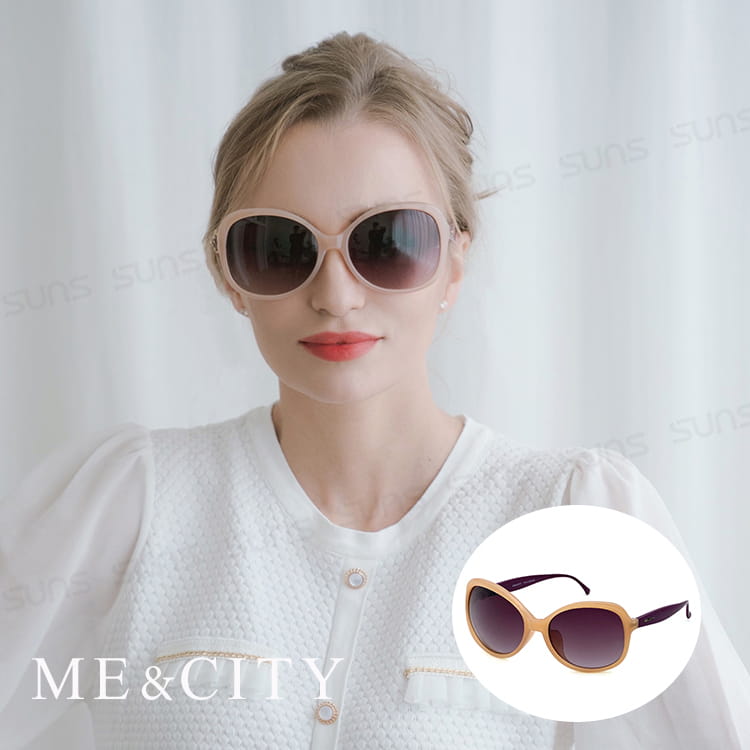 【ME&CITY】 義式典雅簡約太陽眼鏡 抗UV400 (ME 1208 J09) 0