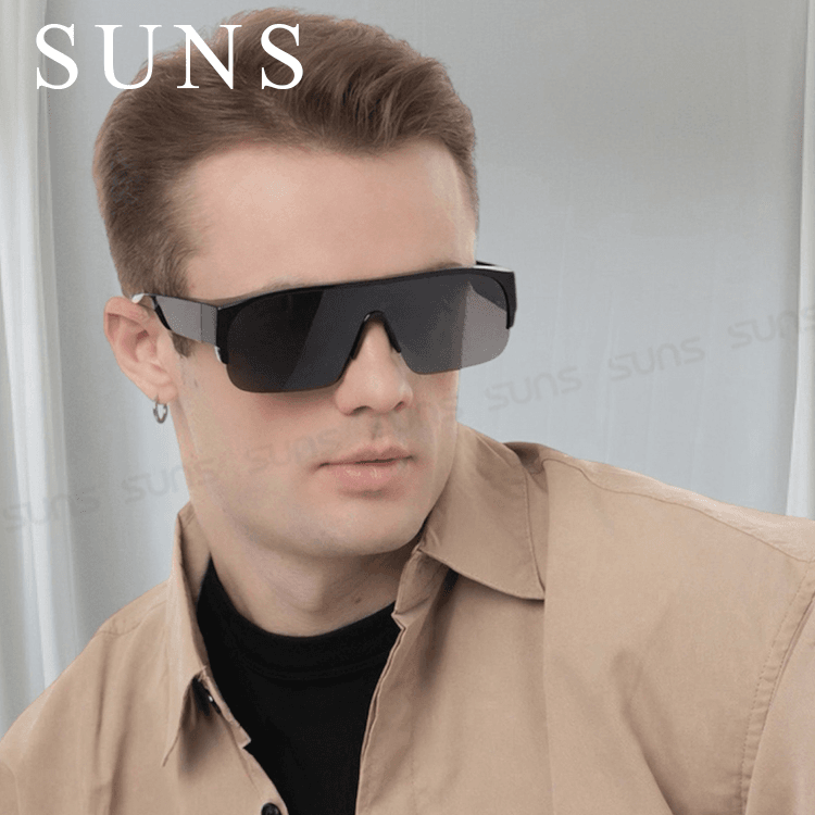【suns】大框墨鏡 經典黑框偏光太陽眼鏡 抗UV400 (可套鏡) 1