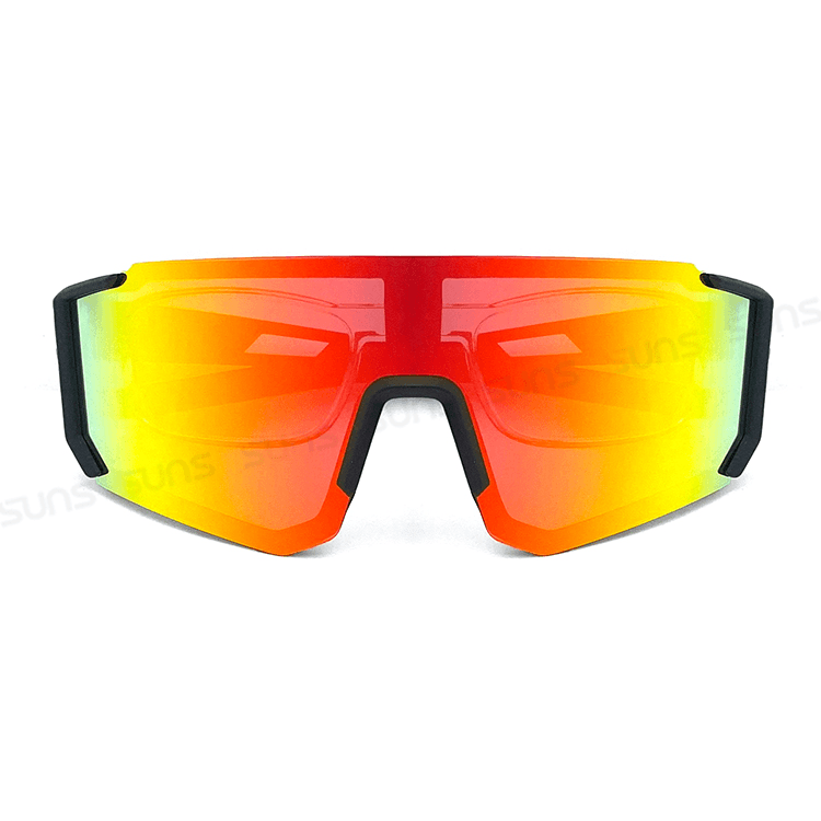 【suns】運動偏光太陽眼鏡 含內視鏡 黑框紅水銀 REVO電鍍 抗UV400 S160 9