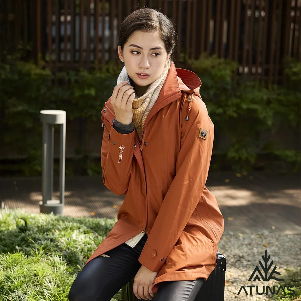 歐都納女款都會休閒GORE-TEX 2L防水透氣+保暖羽絨中長版兩件式外套A1GT2514W 3