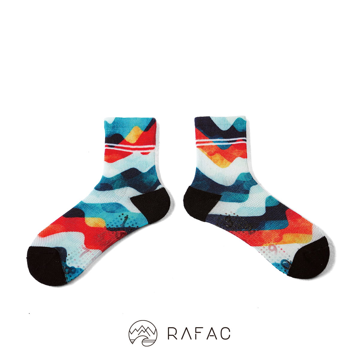 【RAFAC】動動機能童襪 - 彩波浪 0