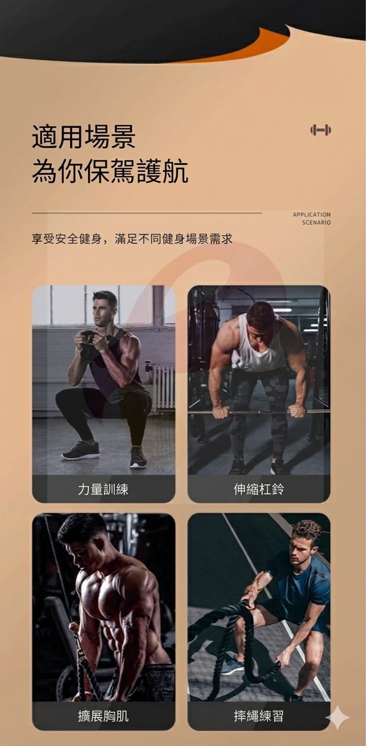 GOUNO 雙層真牛皮 四指護掌 健身手套 重訓護掌 助力帶 防滑耐磨 防長繭 力量訓練 3