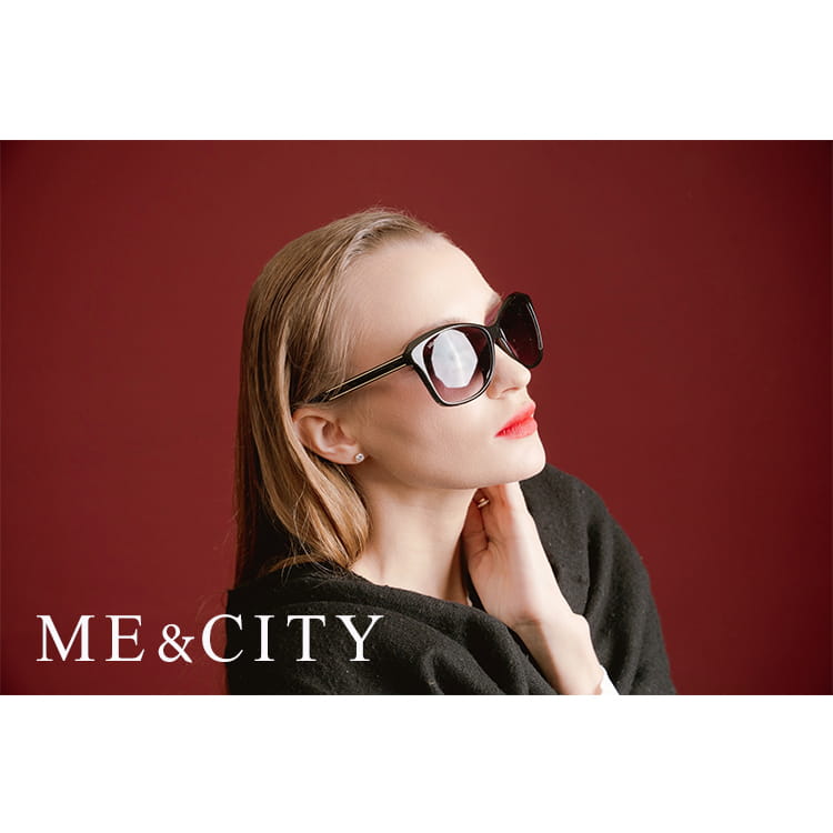 【ME&CITY】 極簡約雙色時尚太陽眼鏡 抗UV (ME 120024 L000) 3