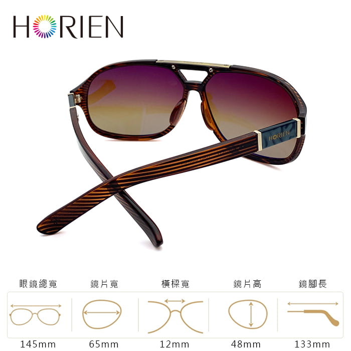 【HORIEN】海儷恩 飛行員偏光太陽眼鏡 抗UV (HN 1102 J99) 7
