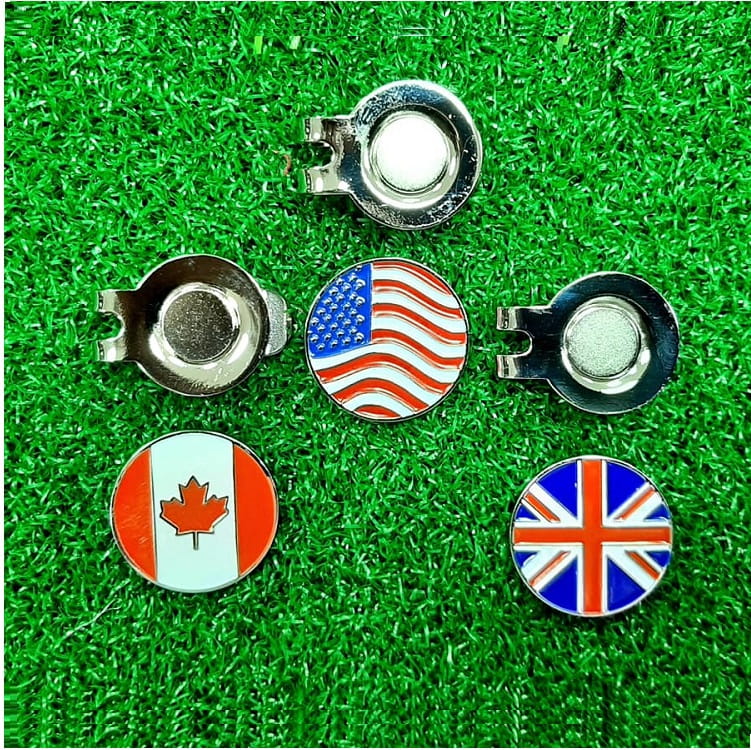 高爾夫Golf 國旗磁性球標+帽夾  馬克【GF01006】 3