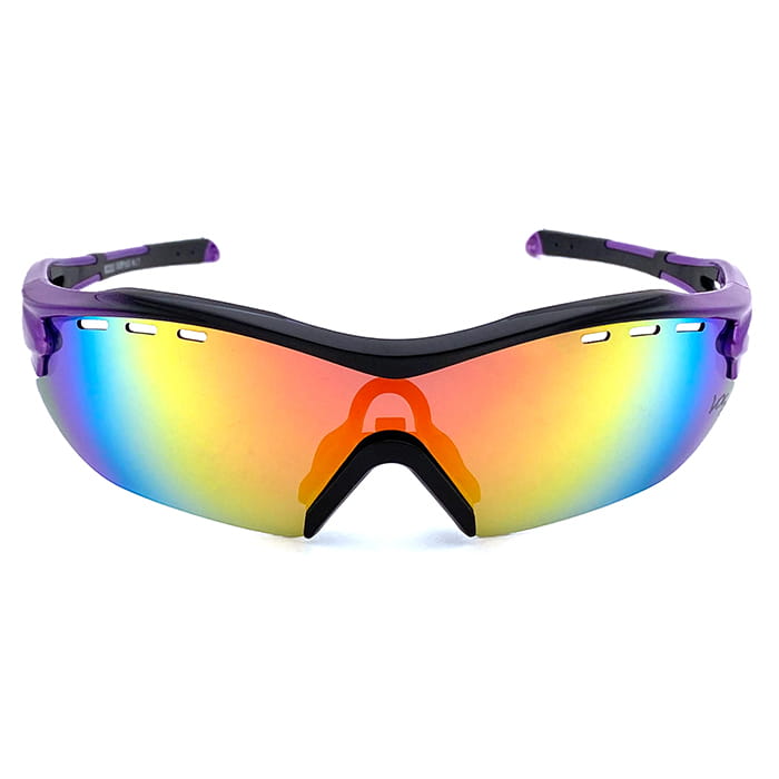 【suns】偏光運動太陽眼鏡 REVO電鍍 防霧排熱孔 (黑紫框/REVO紅) 5