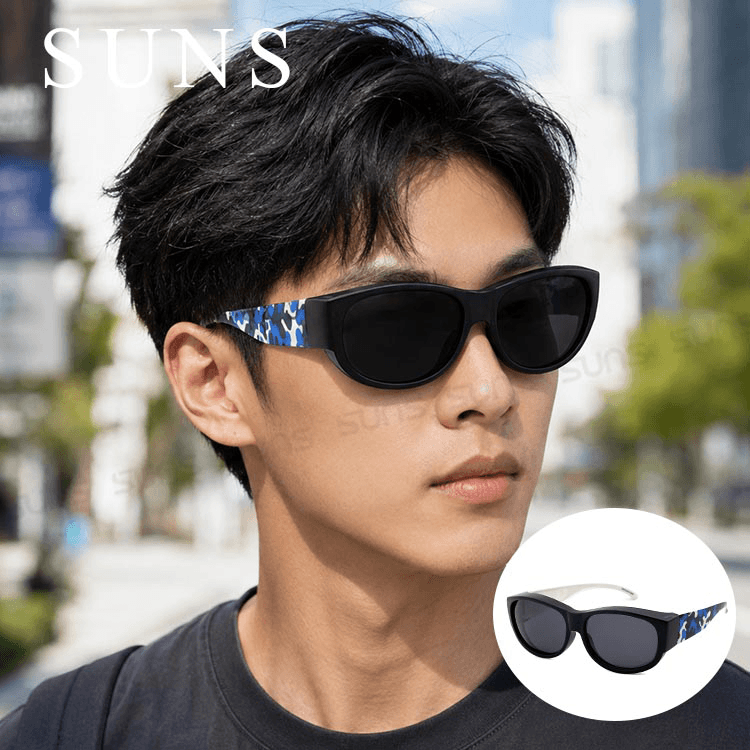 【suns】MIT偏光太陽眼鏡 迷彩藍 抗UV400 (可套鏡) 0