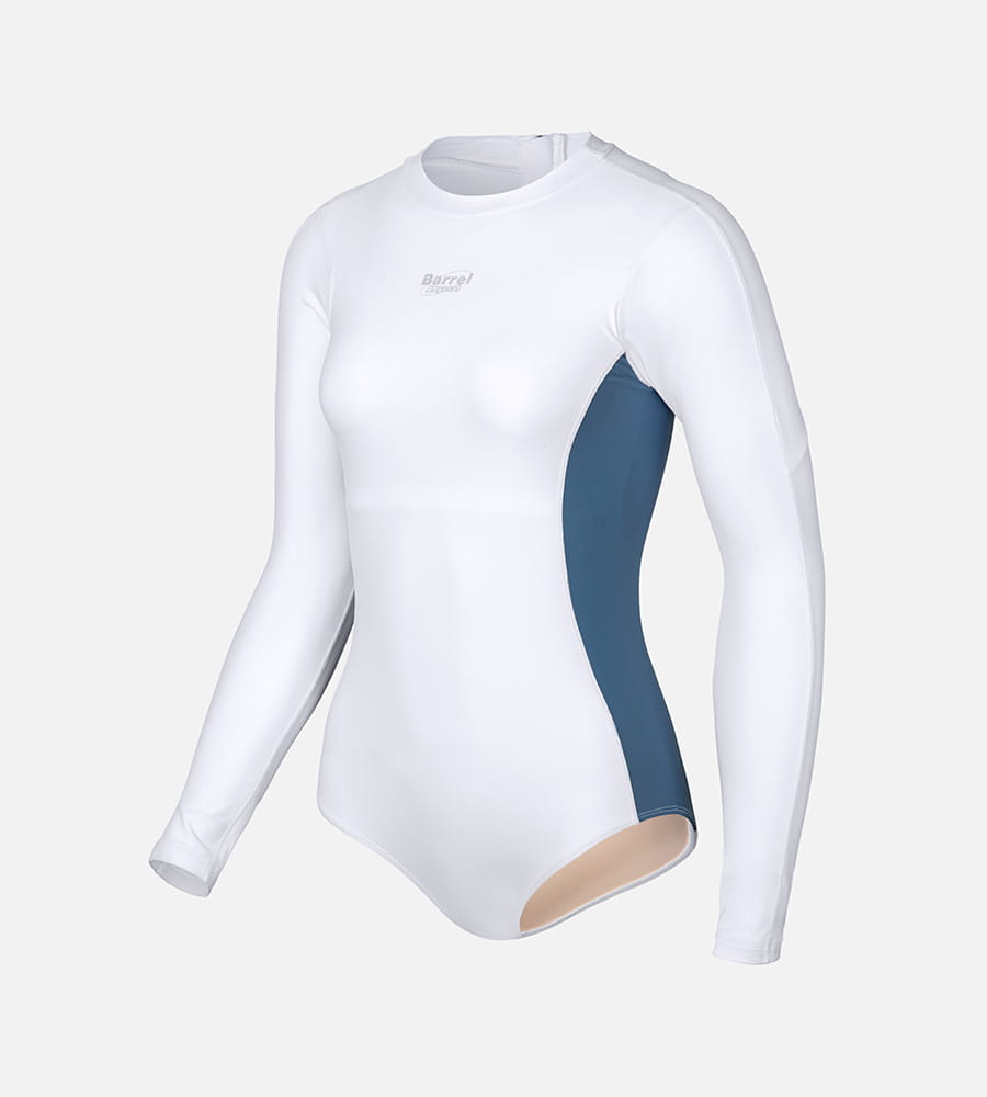 【BARREL】深海系列II 連身長袖泳衣 #WHITE 4