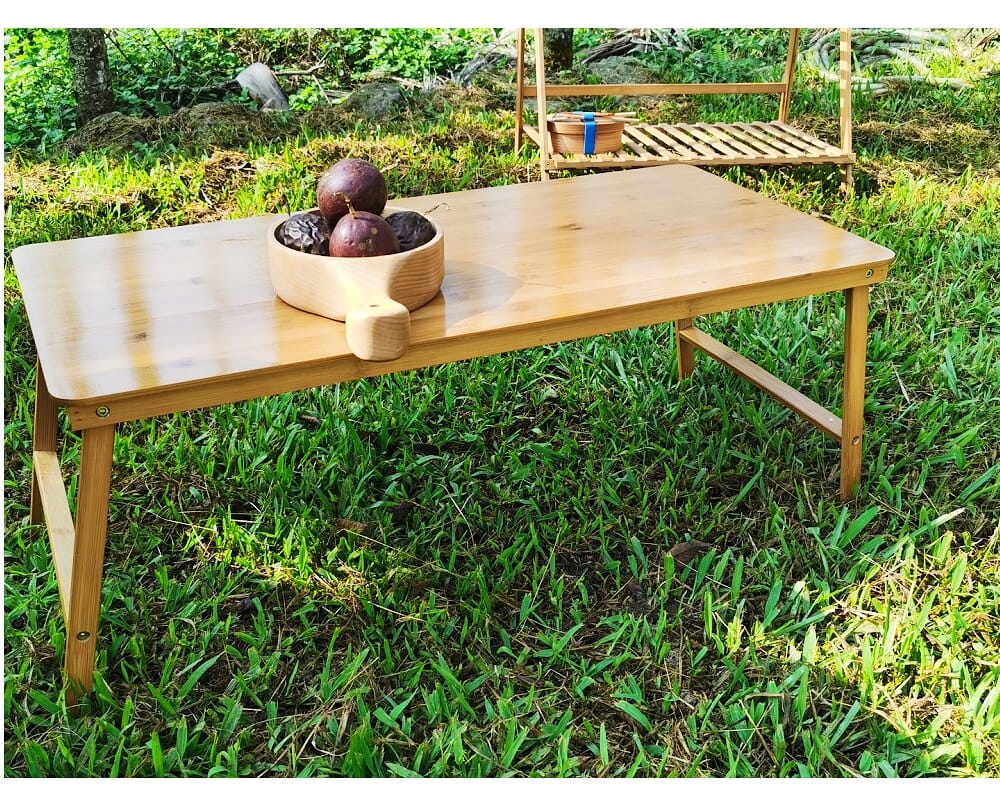 原木色摺疊木桌 電腦桌 露營桌 (大款) 2