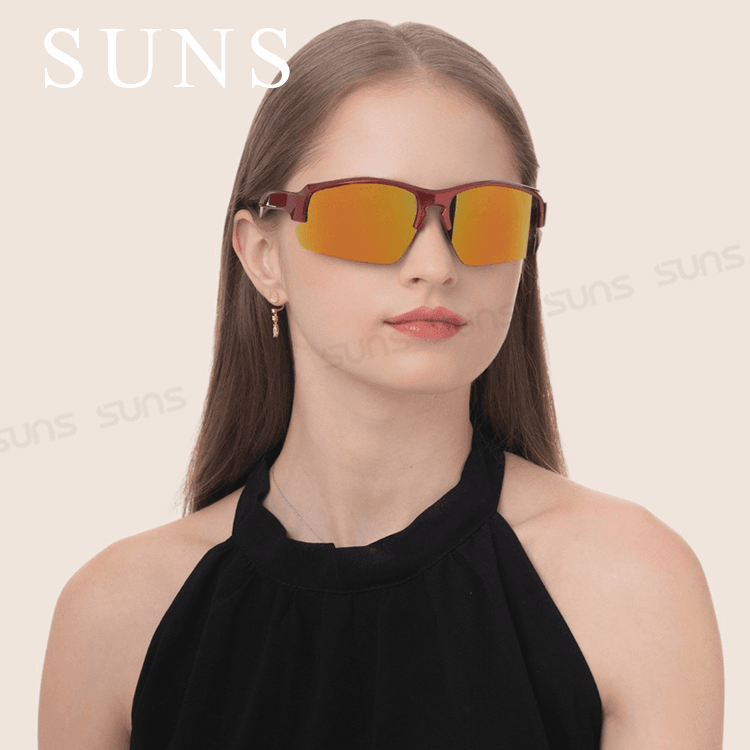 【suns】MIT運動墨鏡 流線柱面運動款 抗UV【S002】 3