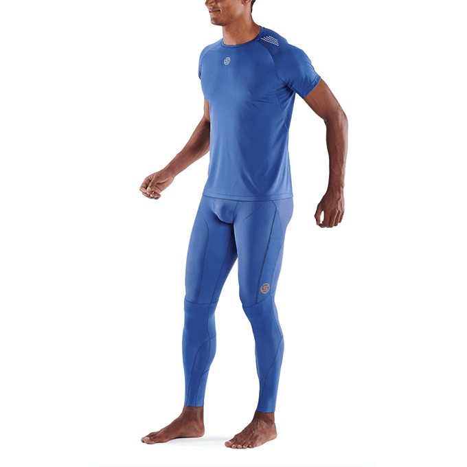 【澳洲SKINS壓縮服飾】澳洲SKINS-3訓練級短袖排汗衣(男)淺藍ST0150455(共四色) 6