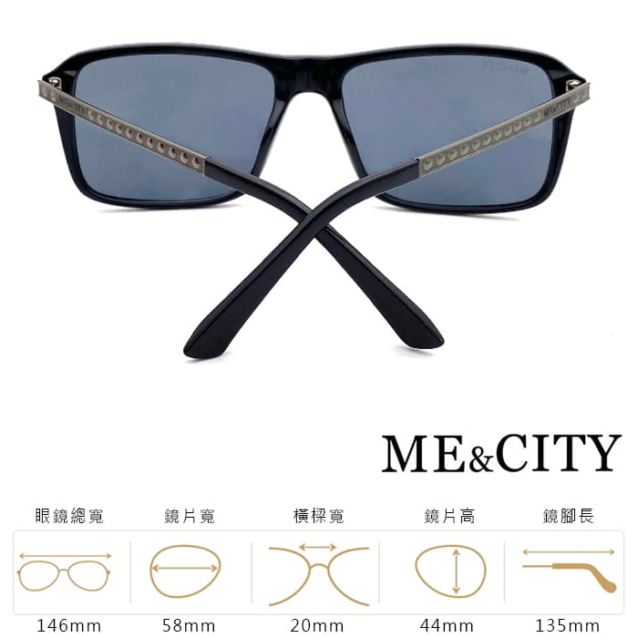 【ME&CITY】 義式時尚簡約太陽眼鏡 抗UV(ME 1102 L01) 8