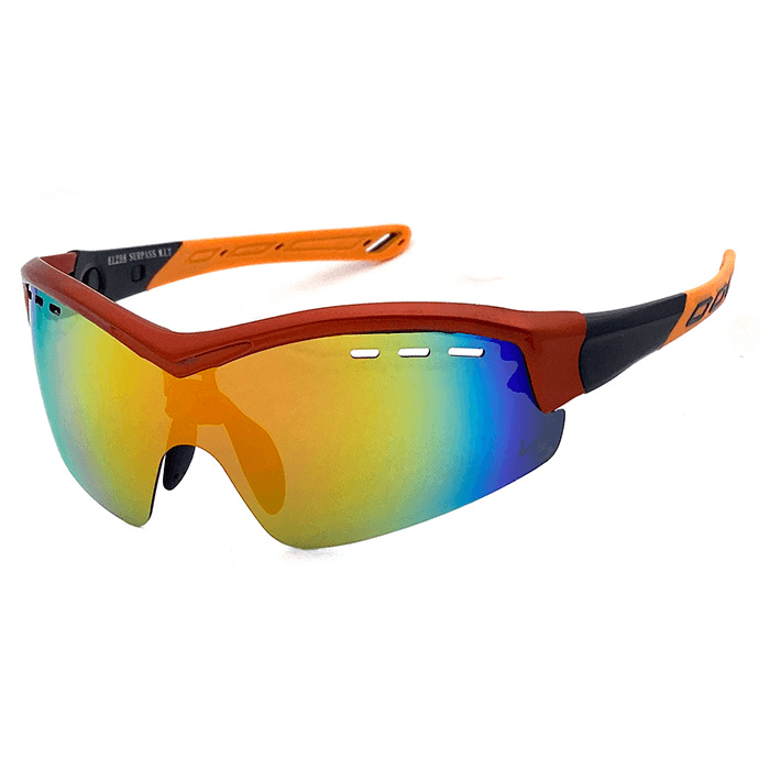 【suns】REVO電鍍 偏光運動眼鏡 可調鏡腳 抗UV (橘框/REVO橘) 2